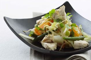 Chop suey med kylling